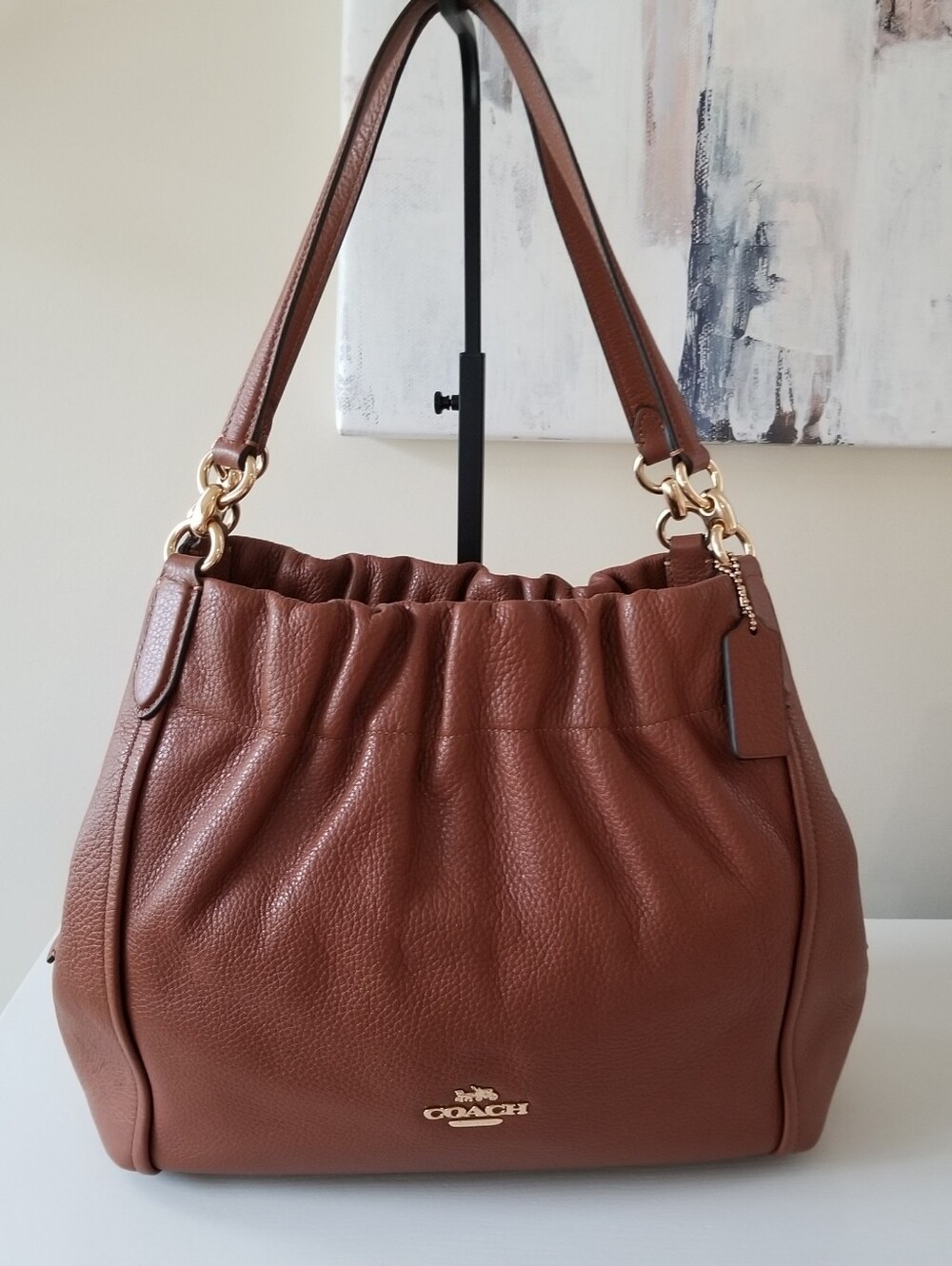 Coach Maya Leather Shoulder Bag C1454